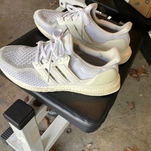 Mens triple white Addidas ultra boost size 10.5